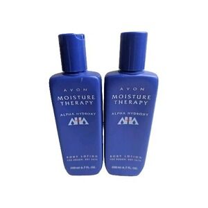 2-Vintage Avon MOISTURE THERAPY ALPHA HYDROXY Body Lotion New old Stock